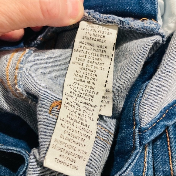 WAX Jean Sz 1XL Distressed Mid Wash Denim Overalls  New with Tag - Picture 12 of 12